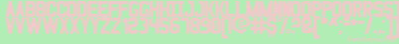 BladeGunner2049St Font – Pink Fonts on Green Background