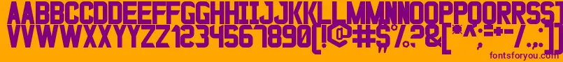 BladeGunner2049St Font – Purple Fonts on Orange Background