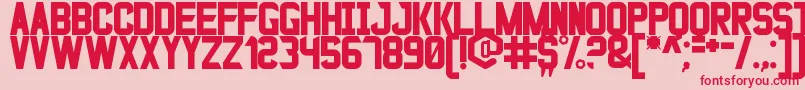 BladeGunner2049St Font – Red Fonts on Pink Background