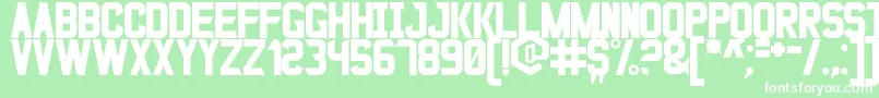 BladeGunner2049St Font – White Fonts on Green Background