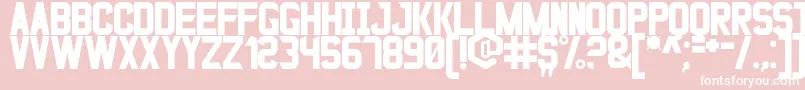 BladeGunner2049St Font – White Fonts on Pink Background