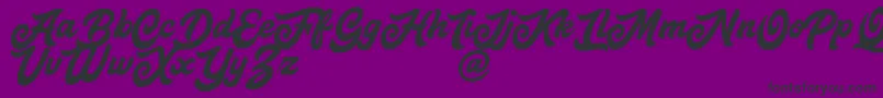 Шрифт MattoaDemo – чёрные шрифты на фиолетовом фоне