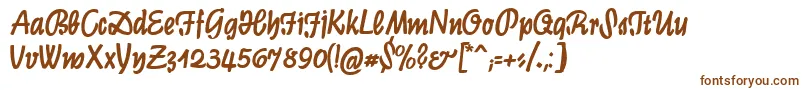 Шрифт Graphiccat – коричневые шрифты на белом фоне