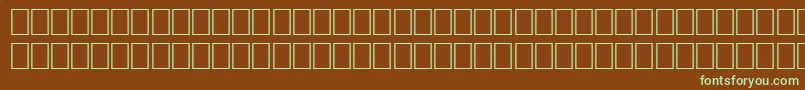 WpMultinationalbCourier-fontti – vihreät fontit ruskealla taustalla