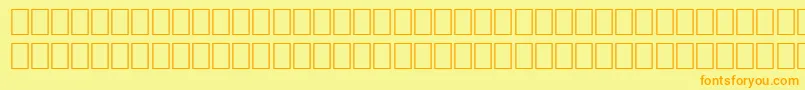 WpMultinationalbCourier-Schriftart – Orangefarbene Schriften auf gelbem Hintergrund