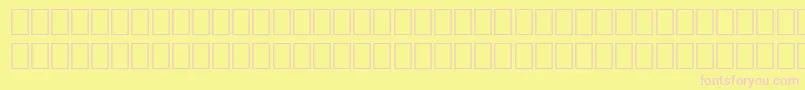 Шрифт WpMultinationalbCourier – розовые шрифты на жёлтом фоне
