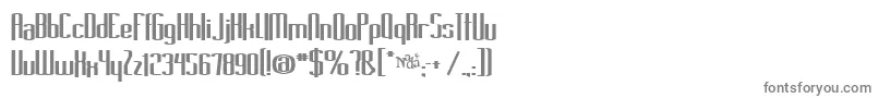 フォントLong – 白い背景に灰色の文字