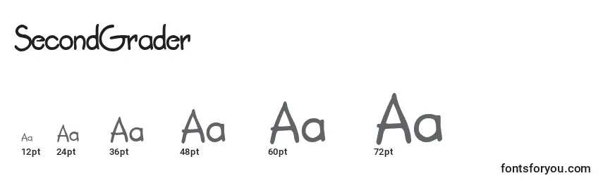 SecondGrader Font Sizes