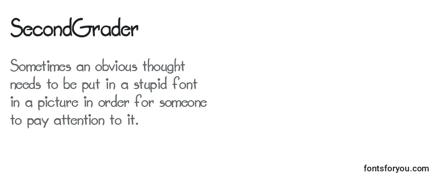 Review of the SecondGrader Font