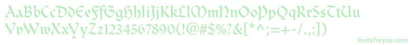 Clairvauxltstd-Schriftart – Grüne Schriften