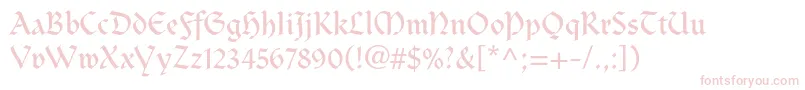 Clairvauxltstd-Schriftart – Rosa Schriften