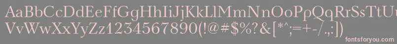 Nevac Font – Pink Fonts on Gray Background
