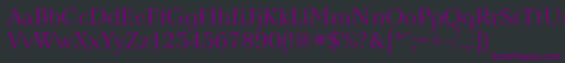 Шрифт Nevac – фиолетовые шрифты на чёрном фоне