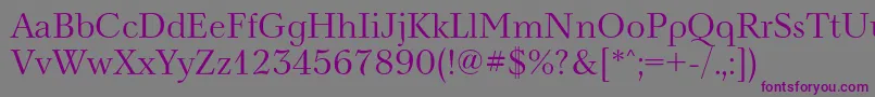 Nevac Font – Purple Fonts on Gray Background