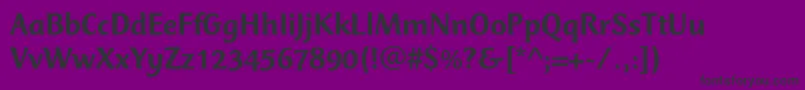 CtmercuriusstdMedium-fontti – mustat fontit violetilla taustalla