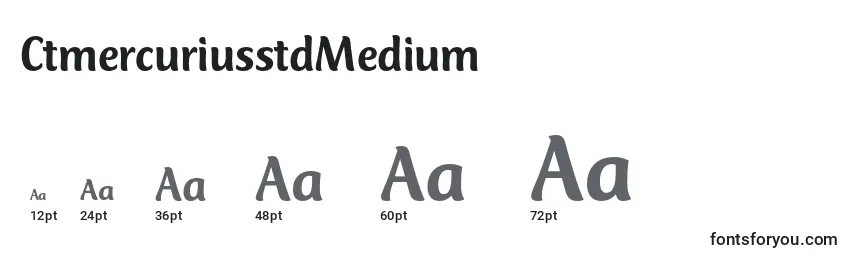 CtmercuriusstdMedium Font Sizes