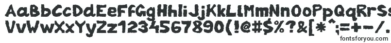 Шрифт ZaiTornpaper – широкие шрифты