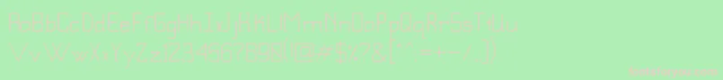 Sbmodernstd Font – Pink Fonts on Green Background