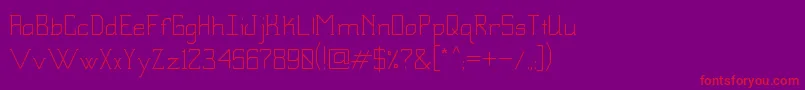 Sbmodernstd Font – Red Fonts on Purple Background