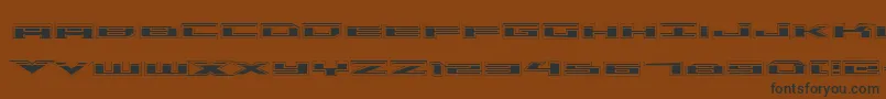 TriremeLaserAcademy Font – Black Fonts on Brown Background