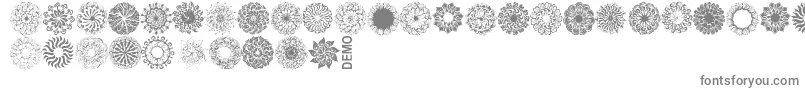 Czcionka Mandingsdemo – szare czcionki na białym tle
