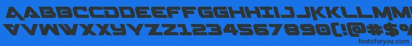 Geminaleft Font – Black Fonts on Blue Background