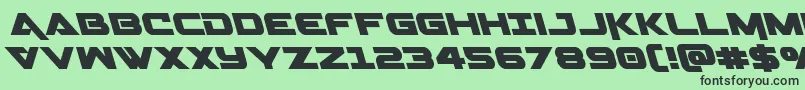 Geminaleft Font – Black Fonts on Green Background