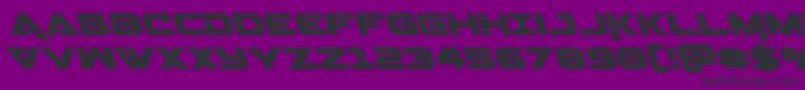 Geminaleft Font – Black Fonts on Purple Background