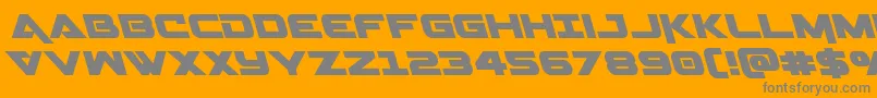 Geminaleft Font – Gray Fonts on Orange Background