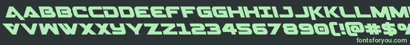 Geminaleft Font – Green Fonts on Black Background