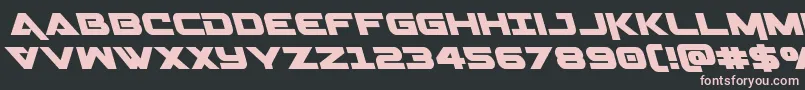 Geminaleft Font – Pink Fonts on Black Background