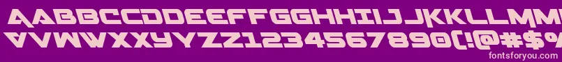 Geminaleft Font – Pink Fonts on Purple Background