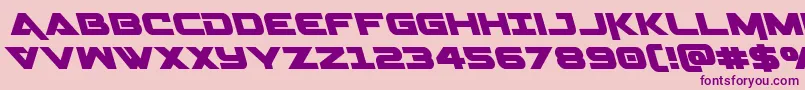 Geminaleft Font – Purple Fonts on Pink Background