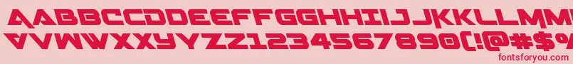 Geminaleft Font – Red Fonts on Pink Background