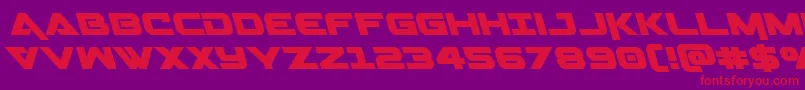 Geminaleft Font – Red Fonts on Purple Background