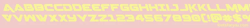 Geminaleft Font – Yellow Fonts on Pink Background