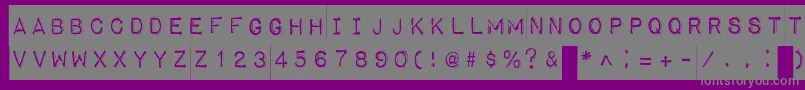 ImpactLabel Font – Gray Fonts on Purple Background