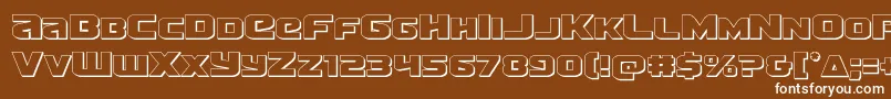 More about Terran3D Font Terran3D Font – White Fonts on Brown Background