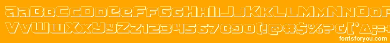 More about Terran3D Font Terran3D Font – White Fonts on Orange Background