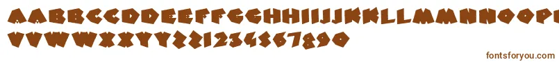 FatFantasy Font – Brown Fonts on White Background