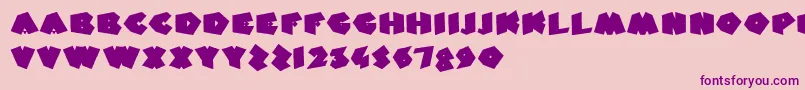 FatFantasy Font – Purple Fonts on Pink Background