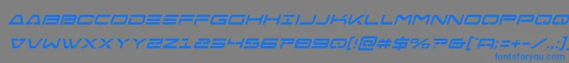 Weitere Informationen zur Freeagentcondital-Schriftart Freeagentcondital-Schriftart – Blaue Schriften auf grauem Hintergrund