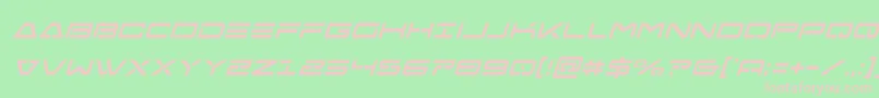 Freeagentcondital Font – Pink Fonts on Green Background
