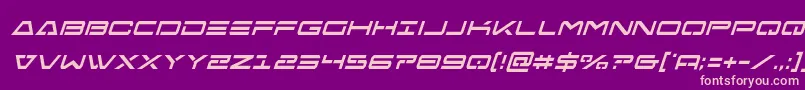 Freeagentcondital Font – Pink Fonts on Purple Background