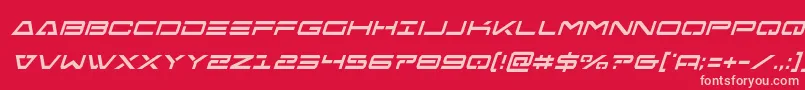 Шрифт Freeagentcondital – розовые шрифты на красном фоне