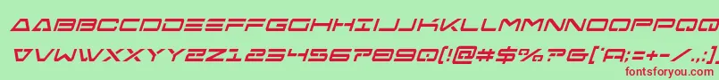 Шрифт Freeagentcondital – красные шрифты на зелёном фоне
