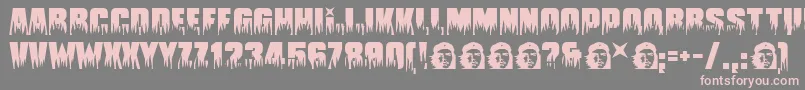 Guevara Font – Pink Fonts on Gray Background