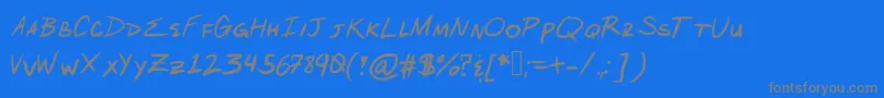 ArcanumOrder Font – Gray Fonts on Blue Background