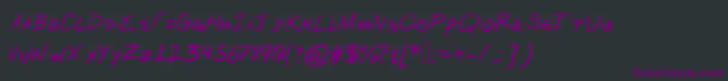 ArcanumOrder Font – Purple Fonts on Black Background