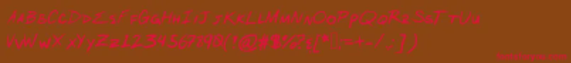 ArcanumOrder Font – Red Fonts on Brown Background